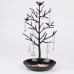 (Black) Bird Tree Stand Jewelry Earring Necklace Rack Holder Display jewelry holder