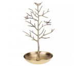 (Gold) Bird Tree Stand Jewelry Earring Necklace Rack Holder Display jewelry holder