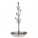 (Silver) Bird Tree Stand Jewelry Earring Necklace Rack Holder Display jewelry holder