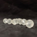 8.5mm Frosted Clear Quartz Bead