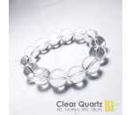 16mm Natural Brazilian Clear Quartz Bracelet