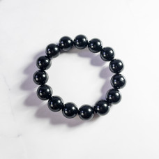 14mm Natural Black Obsidian Bracelet