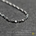 Fashionable 925 Sterling Silver Twisted Serpentine Necklace Chain Platinum-Plated
