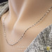 Fashionable 925 Sterling Silver Twisted Serpentine Necklace Chain
