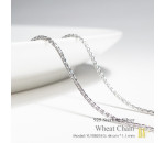 Fashionable 925 Sterling Silver Wheat Necklace Chain