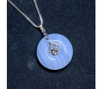 [WYSWYG] Natural Blue Lace Agate Pendant