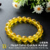 [WYSWYG] Natural Amber Heart Sutra Golden Amber Bracelet