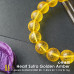 [WYSWYG] Natural Amber Heart Sutra Golden Amber Bracelet
