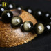 12mm Natural Obsidian Bracelet